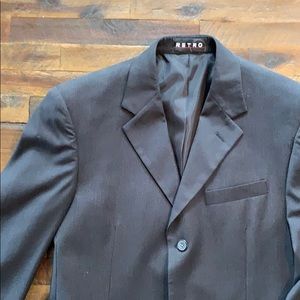 Retro Modern Blazer - Black Stripe